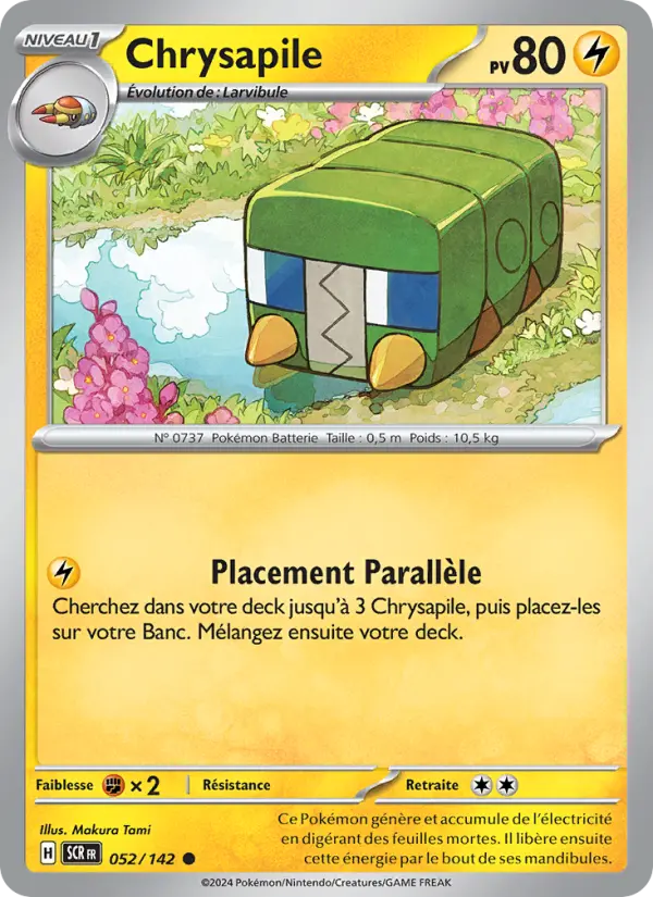 Chrysapile — Carte Pokémon 052 Couronne Stellaire