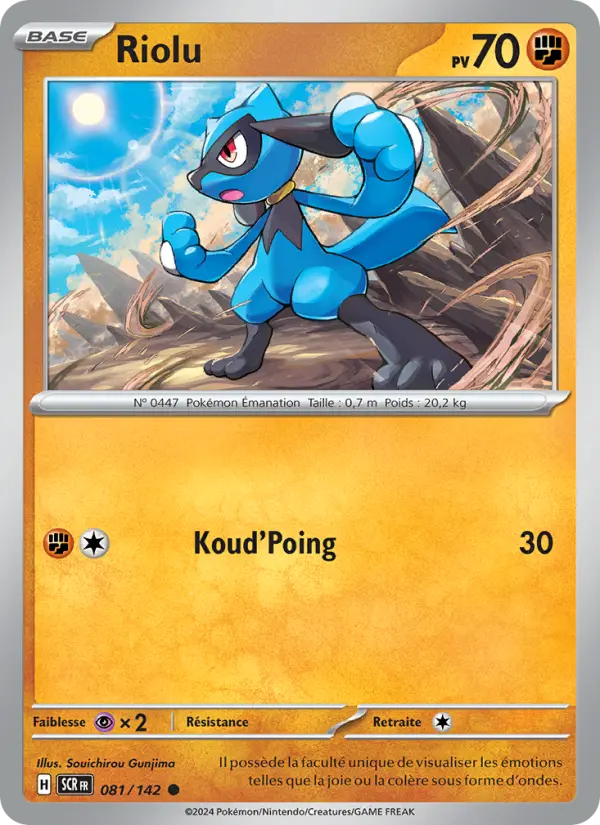 081/142 - Riolu — Carte Pokémon Couronne Stellaire 081/142