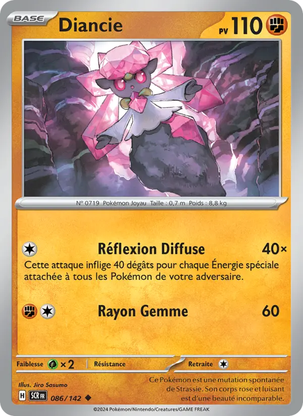 086/142 - Diancie — Carte Pokémon Couronne Stellaire 086/142