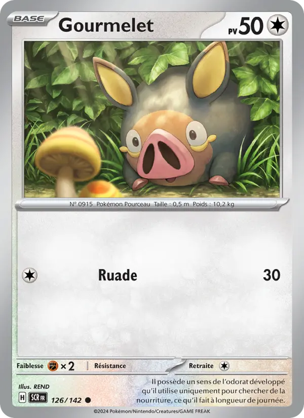 126/142 - Gourmelet — Carte Pokémon Couronne Stellaire 126/142