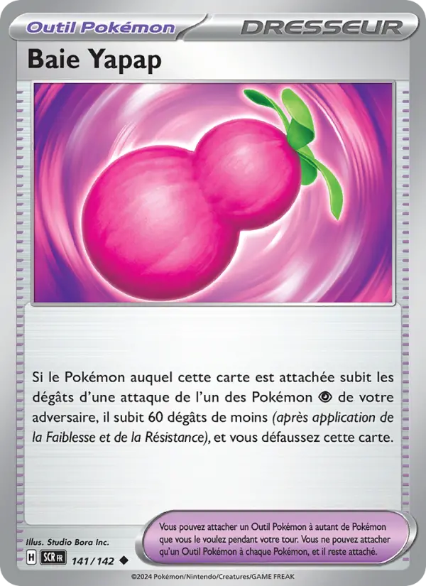 141/142 - Baie Yapap — Carte Pokémon Couronne Stellaire 141/142
