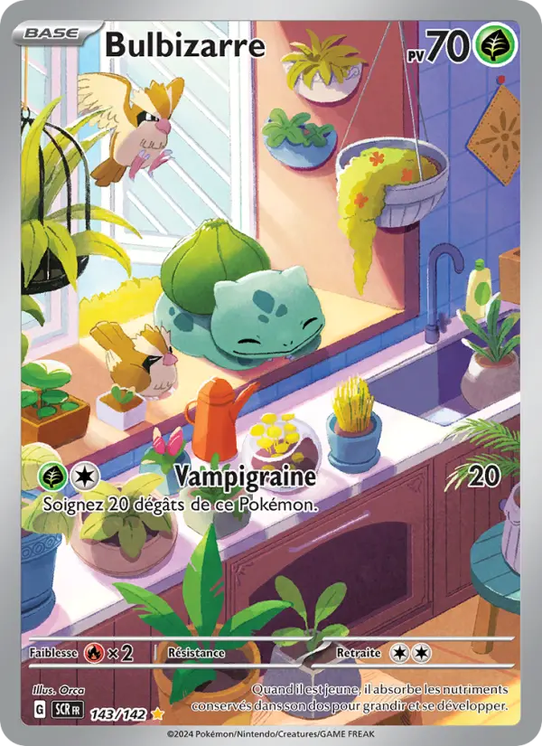143/142 - Bulbizarre — Carte Pokémon Couronne Stellaire 143/142