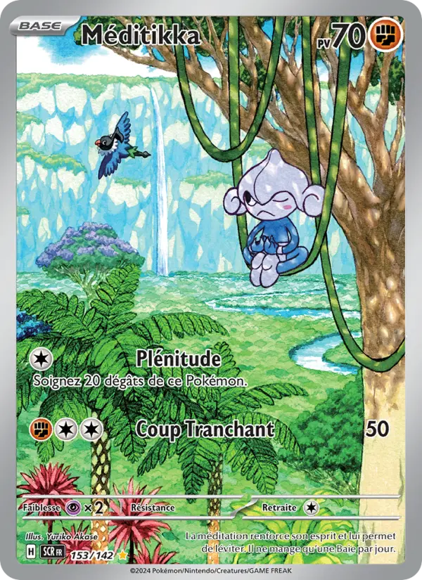 153/142 - Méditikka — Carte Pokémon Couronne Stellaire 153/142