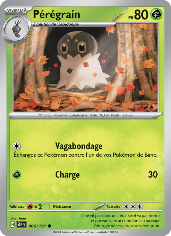 Pérégrain — Carte Pokémon 006 Étincelles Déferlantes