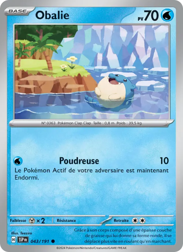 043/191 - Obalie — Carte Pokémon Étincelles Déferlantes 043/191