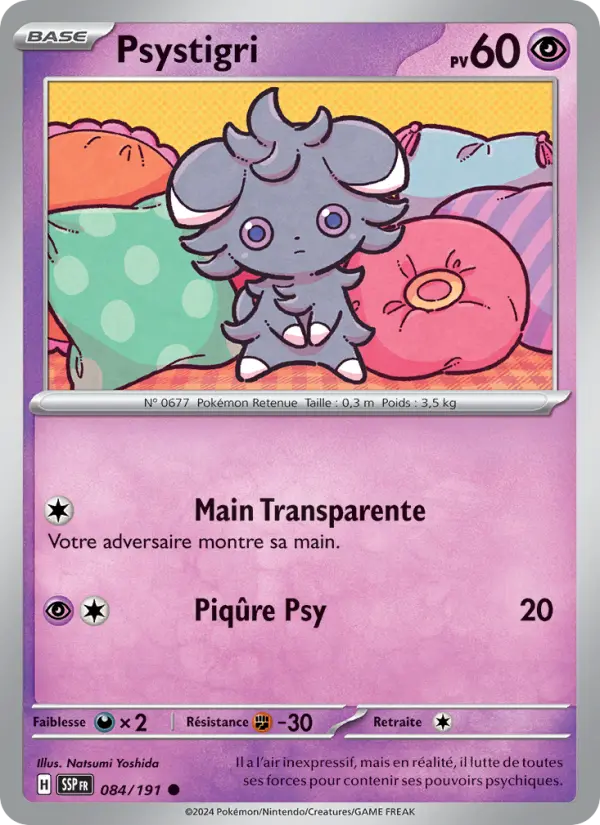 084/191 - Psystigri — Carte Pokémon Étincelles Déferlantes 084/191