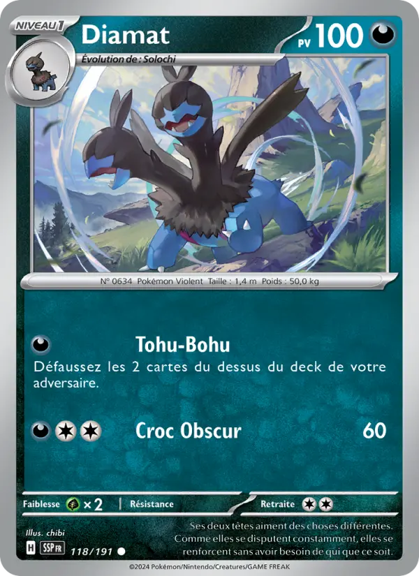 118/191 - Diamat — Carte Pokémon Étincelles Déferlantes 118/191