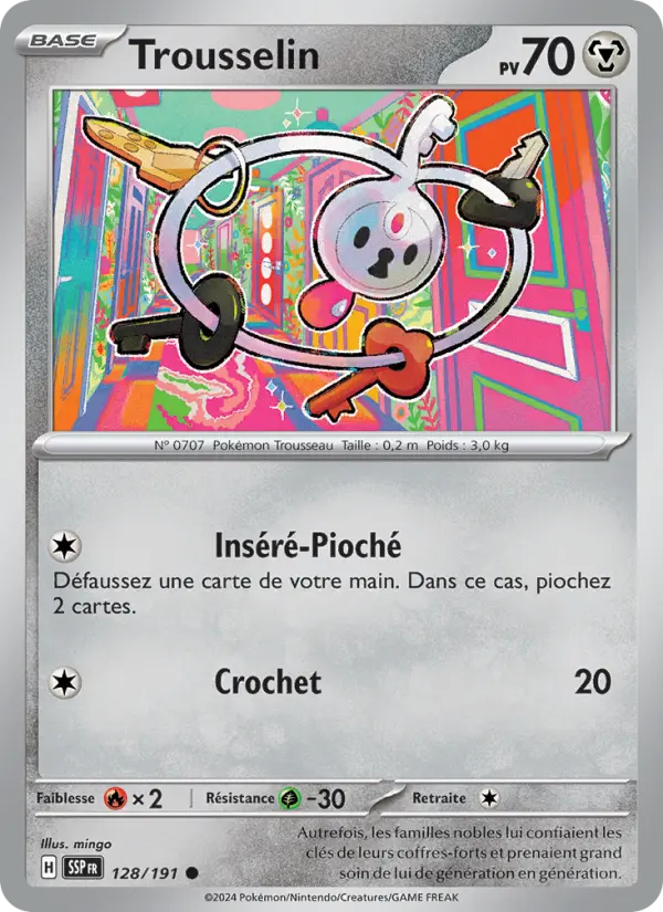 128/191 - Trousselin — Carte Pokémon Étincelles Déferlantes 128/191