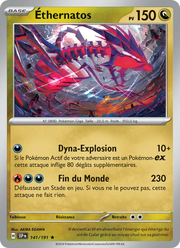 141/191 - Éthernatos — Carte Pokémon Étincelles Déferlantes 141/191
