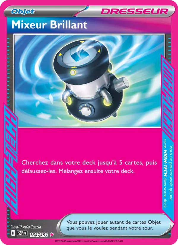 164/191 - Mixeur Brillant — Carte Pokémon Étincelles Déferlantes 164/191