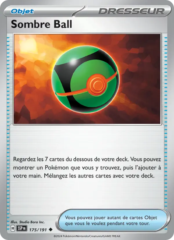 175/191 - Sombre Ball — Carte Pokémon Étincelles Déferlantes 175/191