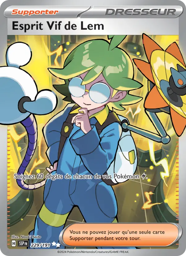 229/191 - Esprit Vif de Lem — Carte Pokémon Étincelles Déferlantes 229/191