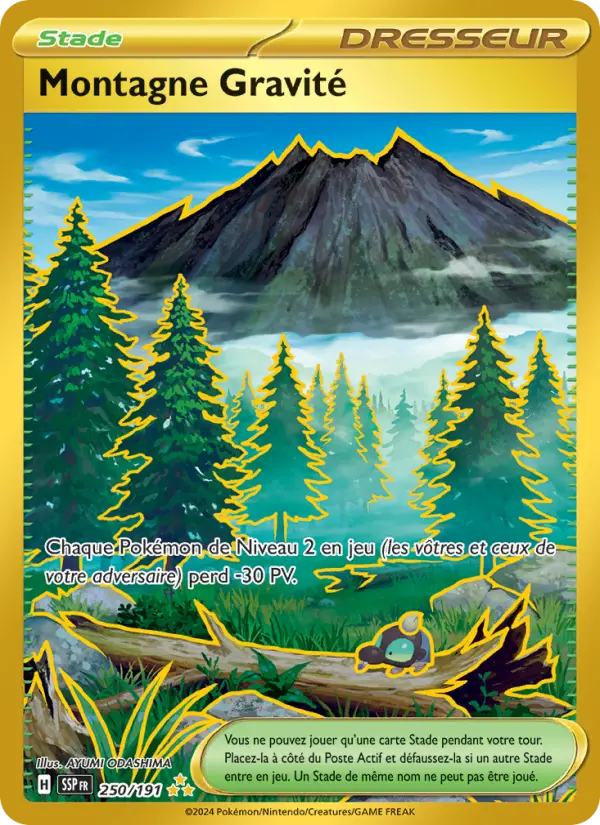 250/191 - Montagne Gravité — Carte Pokémon Étincelles Déferlantes 250/191
