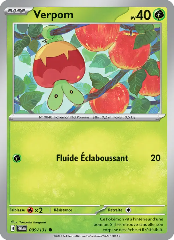 Verpom — Carte Pokémon 009 Évolutions Prismatiques