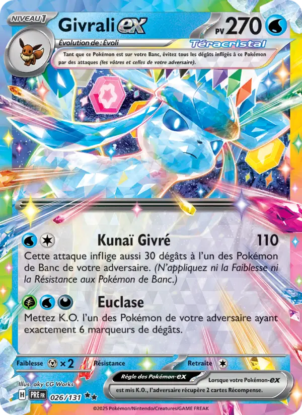 026/131 - Givrali EX — Carte Pokémon Évolutions Prismatiques 026/131