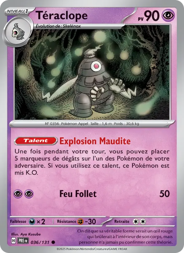 036/131 - Téraclope — Carte Pokémon Évolutions Prismatiques 036/131