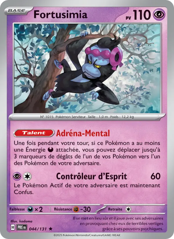 Fortusimia — Carte Pokémon 044 Évolutions Prismatiques