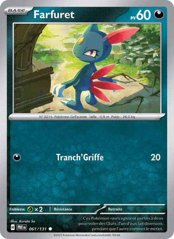 061/131 - Farfuret — Carte Pokémon Évolutions Prismatiques 061/131