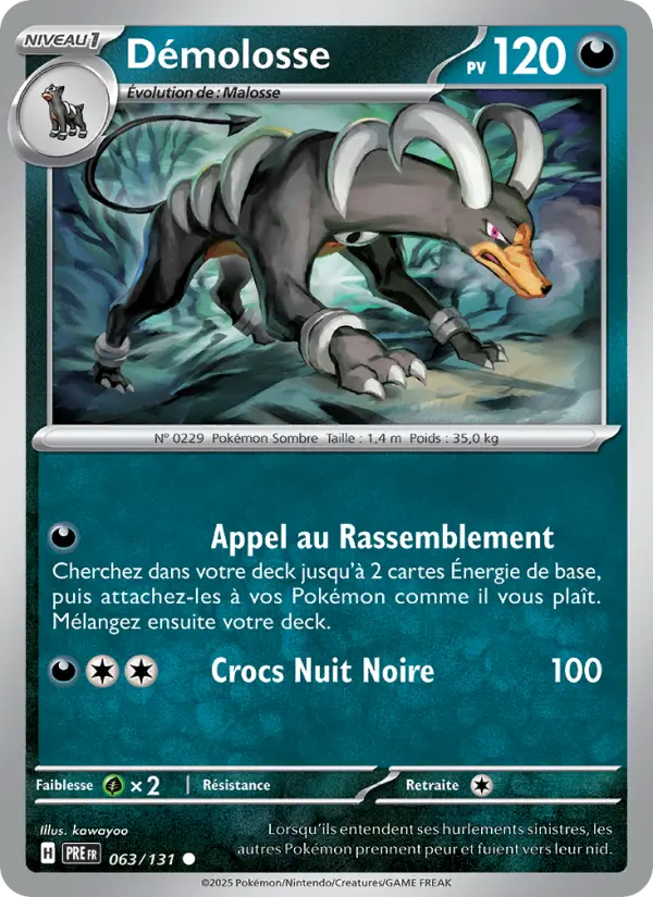 063/131 - Démolosse — Carte Pokémon Évolutions Prismatiques 063/131
