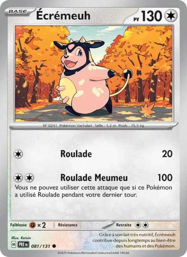 081/131 - Écrémeuh — Carte Pokémon Évolutions Prismatiques 081/131