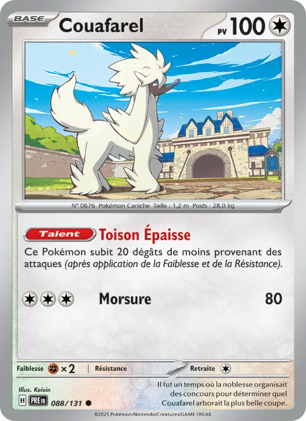 Couafarel — Carte Pokémon 088 Évolutions Prismatiques