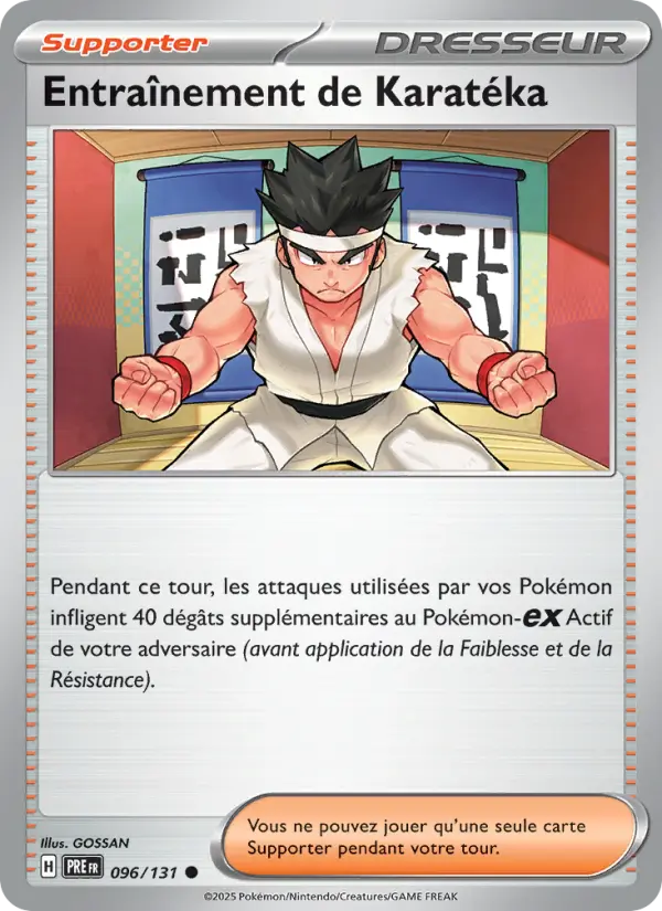 096/131 - Entraînement de Karatéka — Carte Pokémon Évolutions Prismatiques 096/131