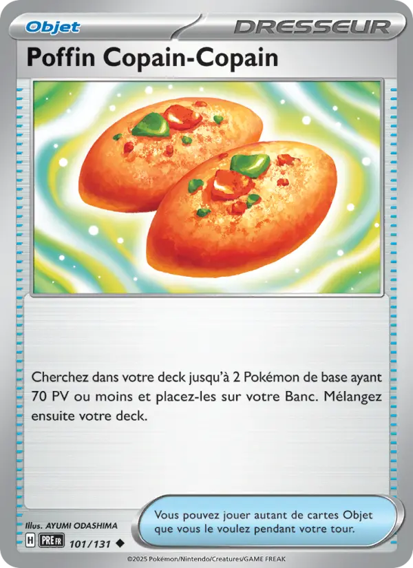 101/131 - Poffin Copain-Copain — Carte Pokémon Évolutions Prismatiques 101/131