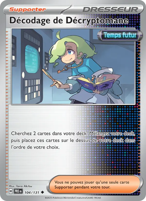 104/131 - Décodage de Décryptomane — Carte Pokémon Évolutions Prismatiques 104/131