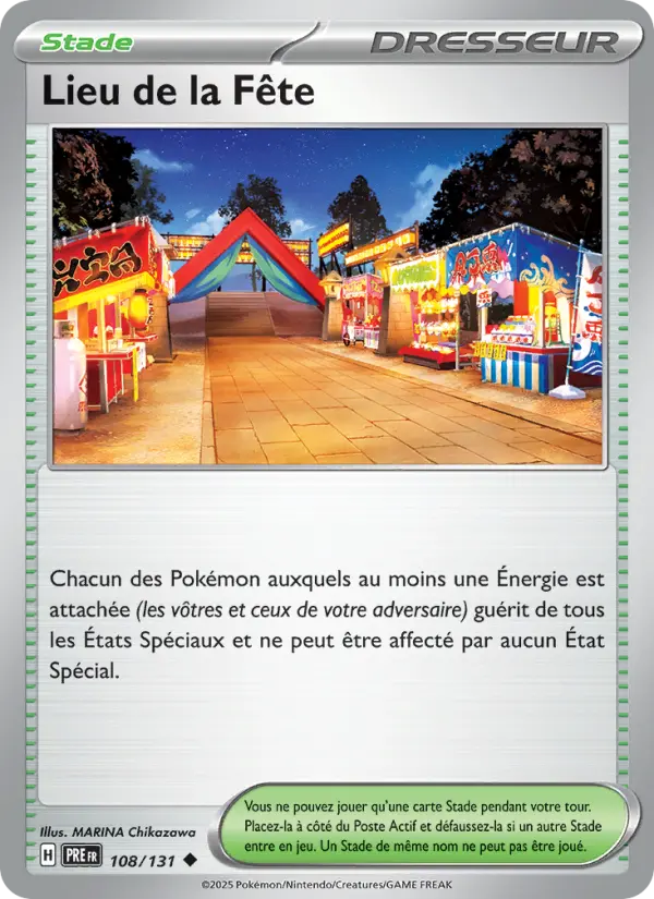 108/131 - Lieu de la Fête — Carte Pokémon Évolutions Prismatiques 108/131