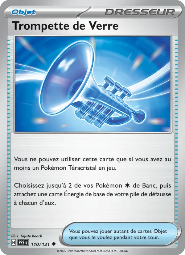 110/131 - Trompette de Verre — Carte Pokémon Évolutions Prismatiques 110/131