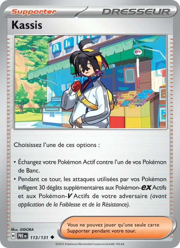 113/131 - Kassis — Carte Pokémon Évolutions Prismatiques 113/131