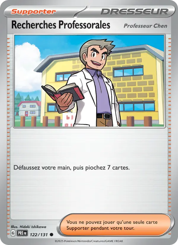 122/131 - Recherches Professorales — Carte Pokémon Évolutions Prismatiques 122/131