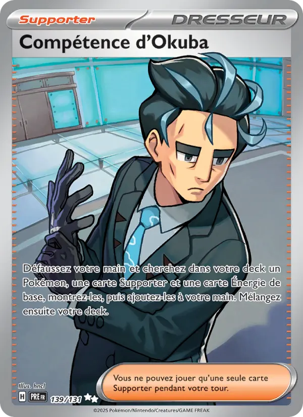 139/131 - Compétence d'Okuba — Carte Pokémon Évolutions Prismatiques 139/131
