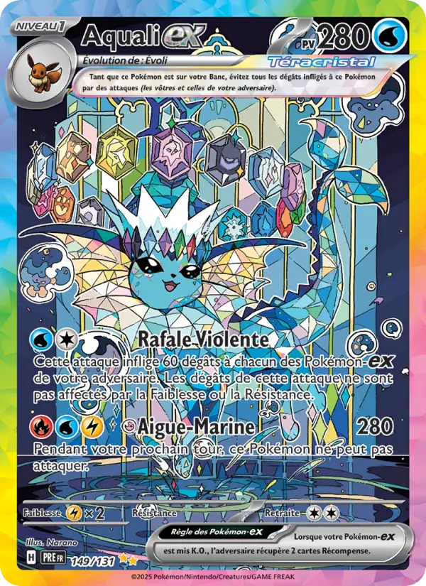 Aquali-ex — Carte Pokémon 149 Évolutions Prismatiques