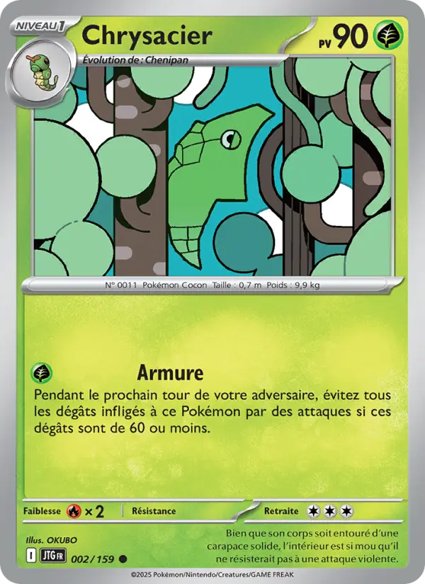 002/159 - Chrysacier — Carte Pokémon Aventures Ensemble 002/159