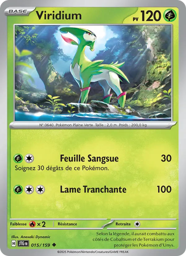015/159 - Viridium — Carte Pokémon Aventures Ensemble 015/159