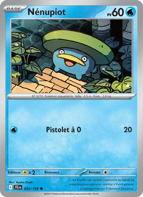 035/159 - Nénupiot — Carte Pokémon Aventures Ensemble 035/159