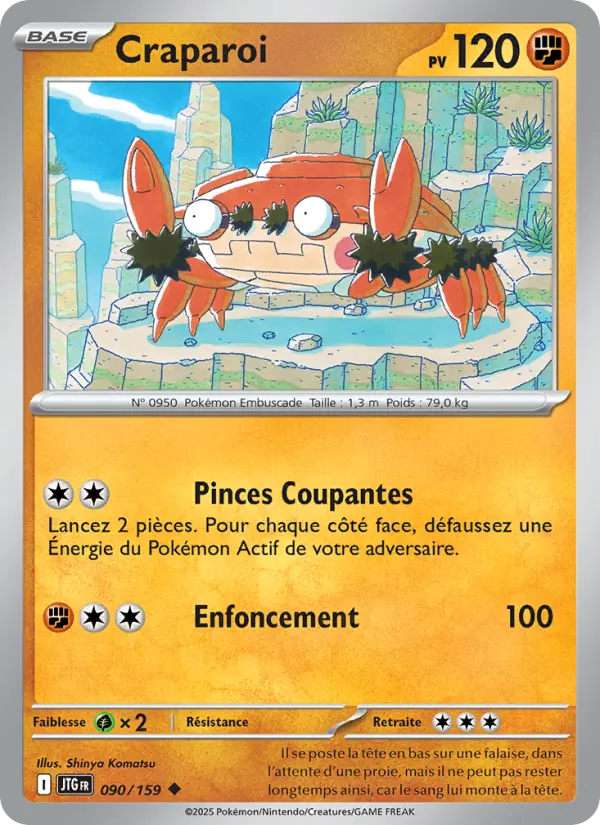090/159 - Craparoi — Carte Pokémon Aventures Ensemble 090/159
