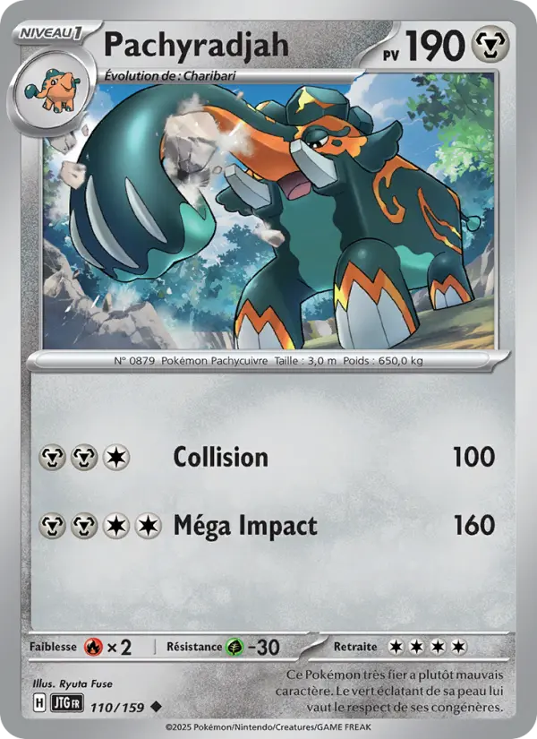 Pachyradjah — Carte Pokémon 110 Aventures Ensemble