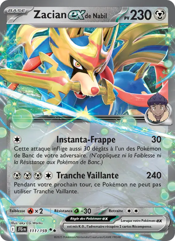 111/159 - Zacian EX de Nabil