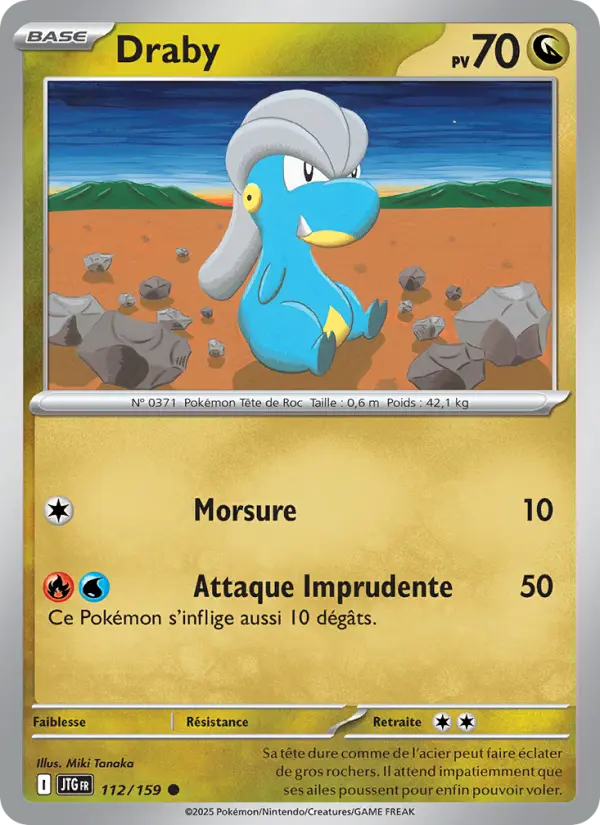 112/159 - Draby — Carte Pokémon Aventures Ensemble 112/159