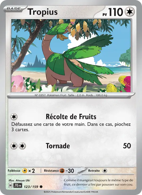 123/159 - Tropius — Carte Pokémon Aventures Ensemble 123/159