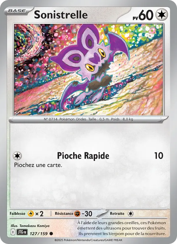 127/159 - Sonistrelle — Carte Pokémon Aventures Ensemble 127/159