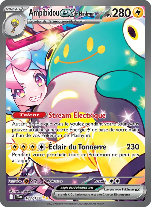 Ampibidou-ex de Mashynn — Carte Pokémon 183 Aventures Ensemble