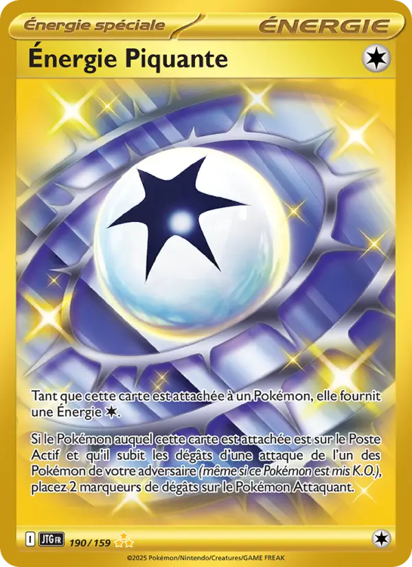 190/159 - Énergie Piquante — Carte Pokémon Aventures Ensemble 190/159