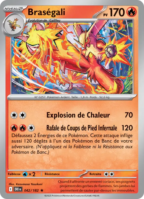 042/182 - Braségali — Carte Pokémon Rivalités Destinées 042/182