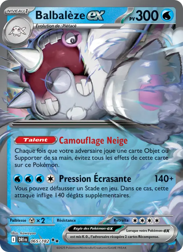 Balbalèze-ex — Carte Pokémon 065 Rivalités Destinées