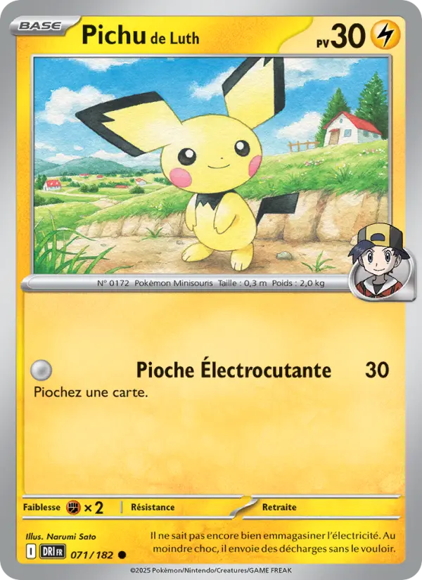 071/182 - Pichu de Luth — Carte Pokémon Rivalités Destinées 071/182