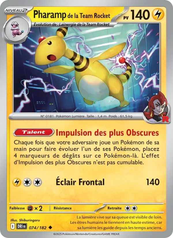 074/182 - Pharamp de la Team Rocket
