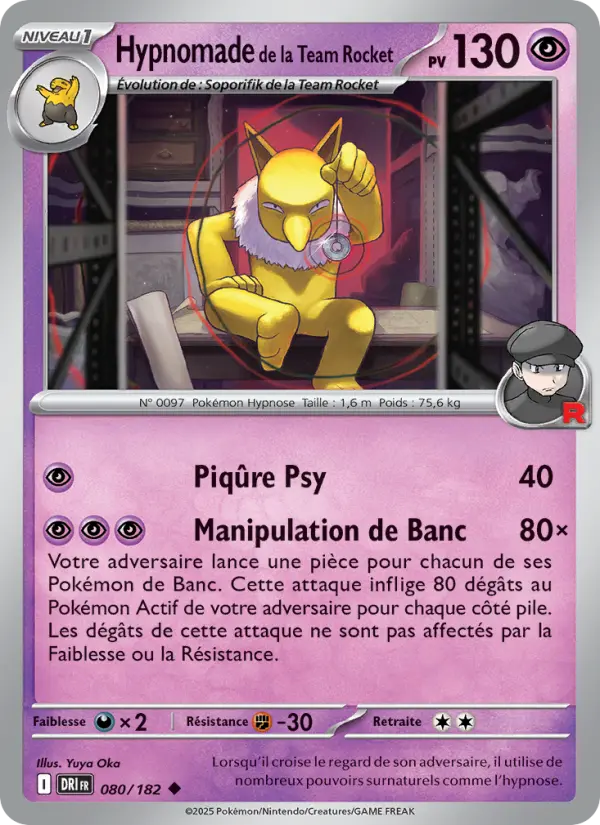 Hypnomade de la Team Rocket — Carte Pokémon 080 Rivalités Destinées